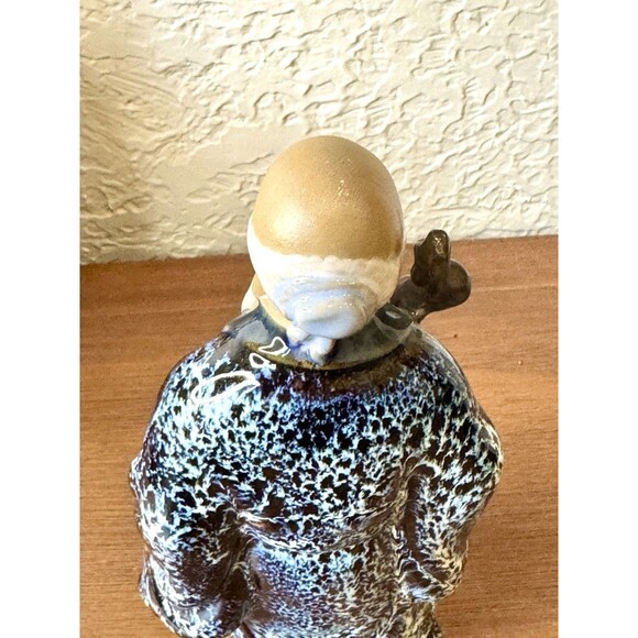 Vintage Wanjiang Wucai Porcelain Pottery Immortal God Longevity Mud Men - Picture 10 of 10